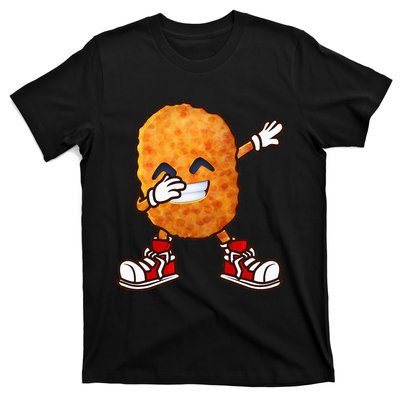 Dabbing Chicken Nuggets Design T-Shirt