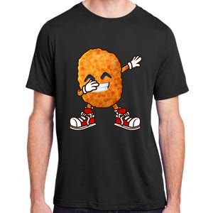 Dabbing Chicken Nuggets Design Adult ChromaSoft Performance T-Shirt