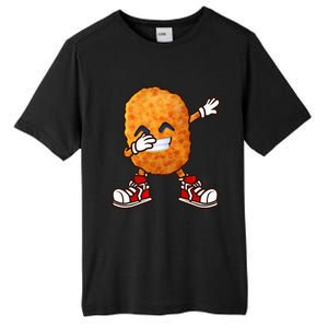 Dabbing Chicken Nuggets Design Tall Fusion ChromaSoft Performance T-Shirt