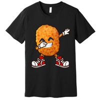 Dabbing Chicken Nuggets Design Premium T-Shirt