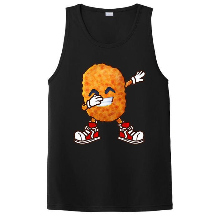 Dabbing Chicken Nuggets Design PosiCharge Competitor Tank