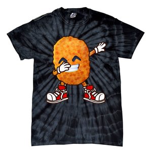 Dabbing Chicken Nuggets Design Tie-Dye T-Shirt