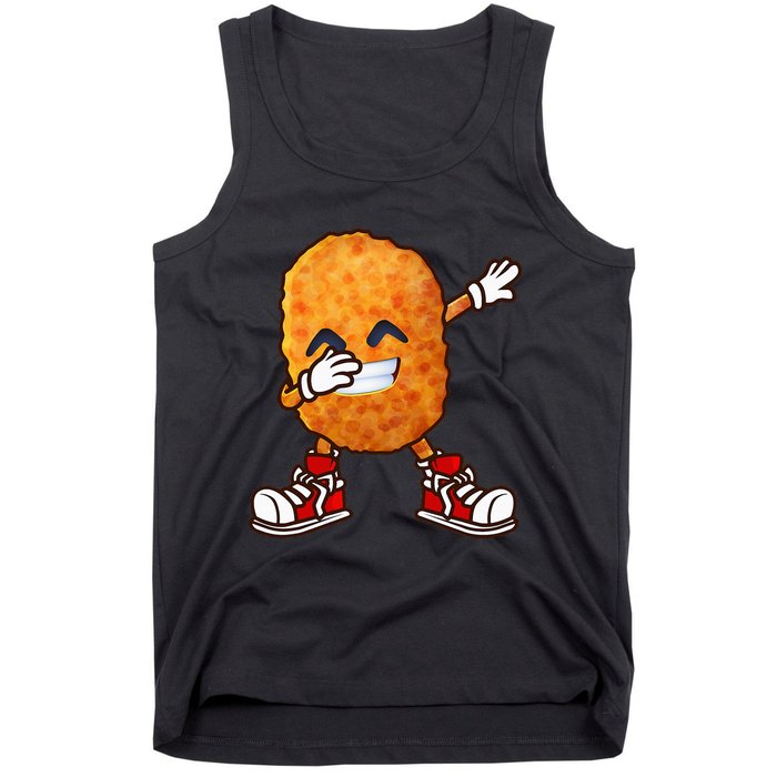 Dabbing Chicken Nuggets Design Tank Top