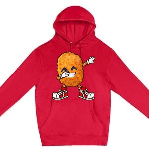 Dabbing Chicken Nuggets Design Premium Pullover Hoodie