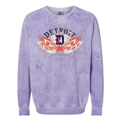 Detroit City Of Angels Colorblast Crewneck Sweatshirt