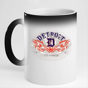 Detroit City Of Angels 11oz Black Color Changing Mug