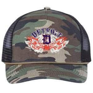 Detroit City Of Angels Retro Rope Trucker Hat Cap