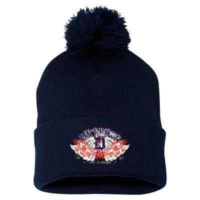 Detroit City Of Angels Pom Pom 12in Knit Beanie