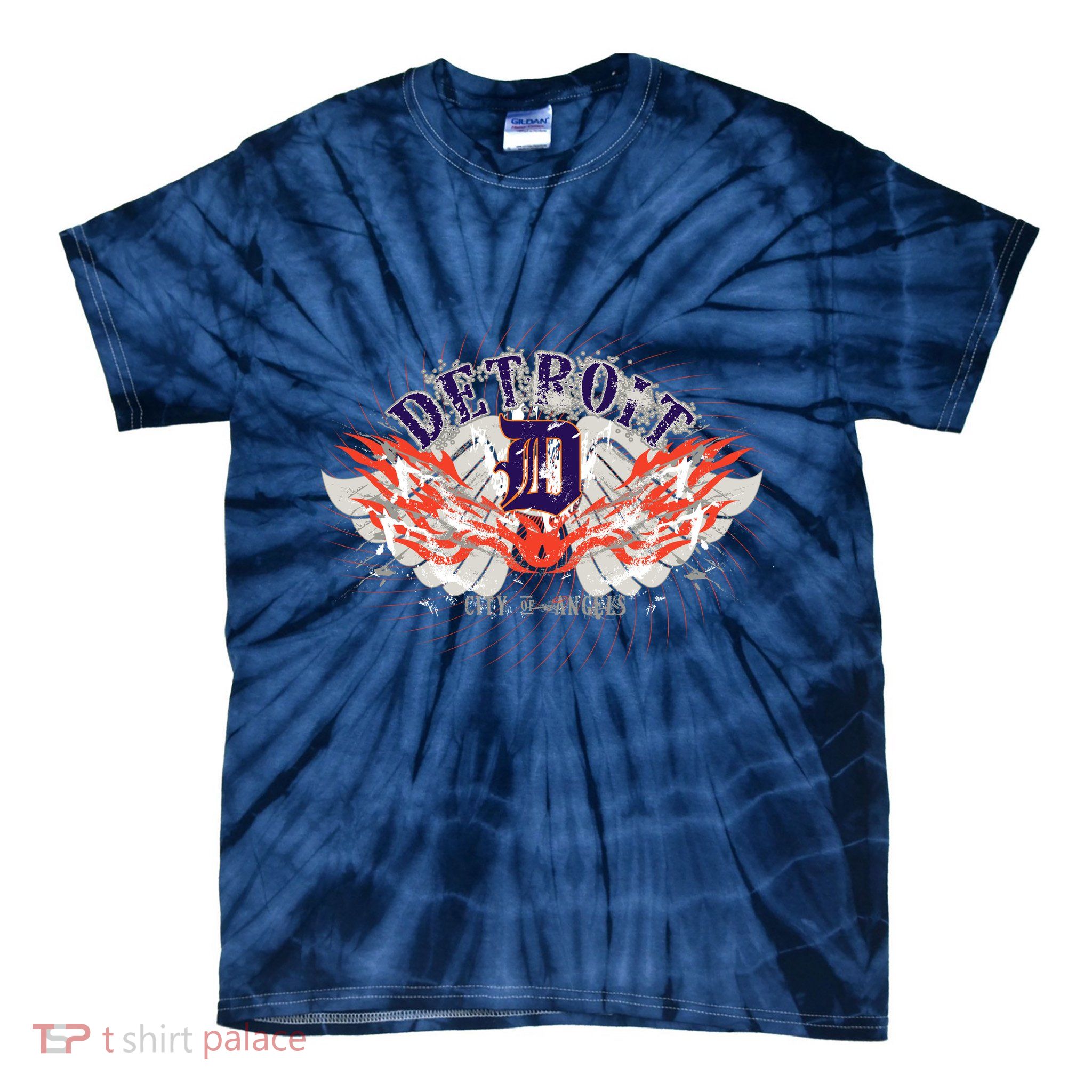 Detroit City Of Angels Tie-Dye T-Shirt