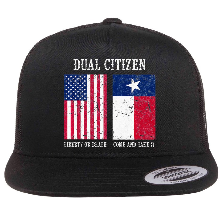 Dual Citizen Of The Usa And Texas Pride Flat Bill Trucker Hat
