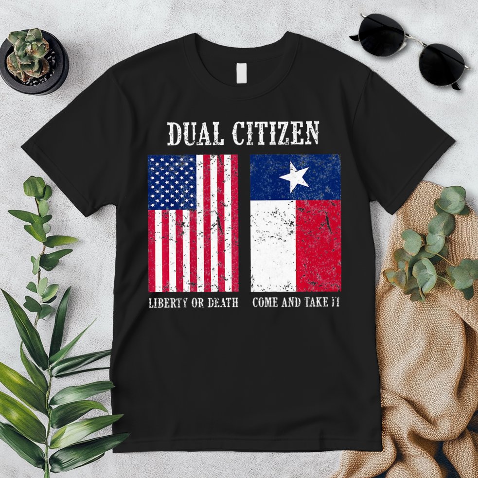 Dual Citizen Of The Usa And Texas Pride Premium T-Shirt
