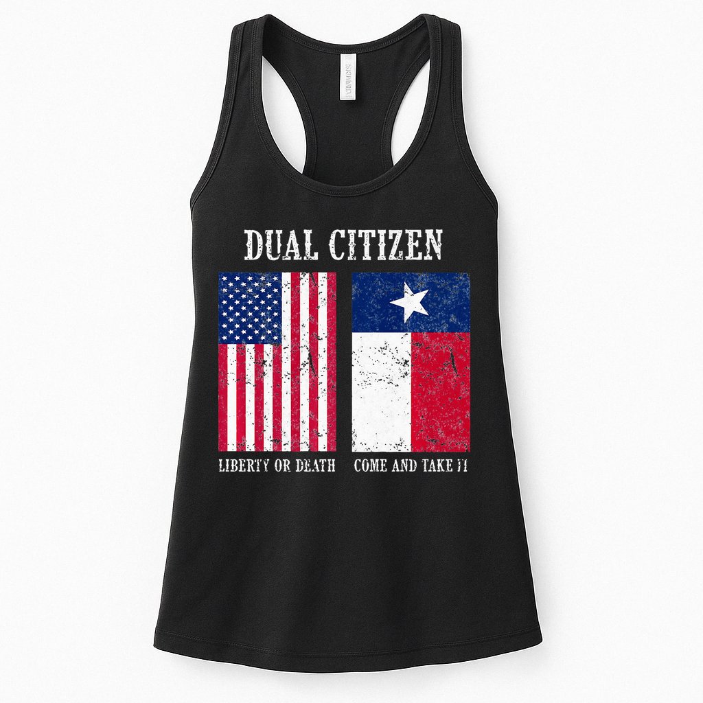 Dual Citizen Of The Usa And Texas Pride Womens Tank Top