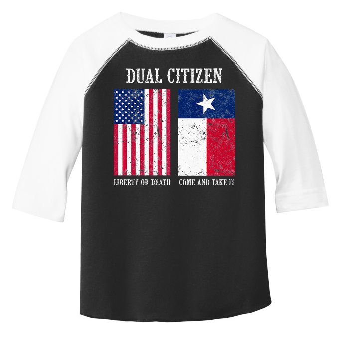 Dual Citizen Of The Usa And Texas Pride Toddler Fine Jersey T-Shirt