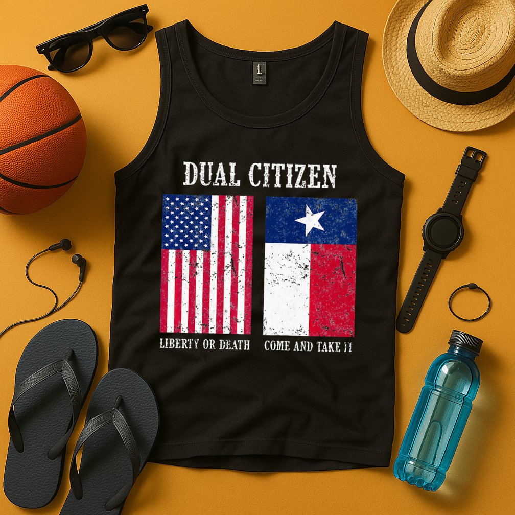 Dual Citizen Of The Usa And Texas Pride Tank Top