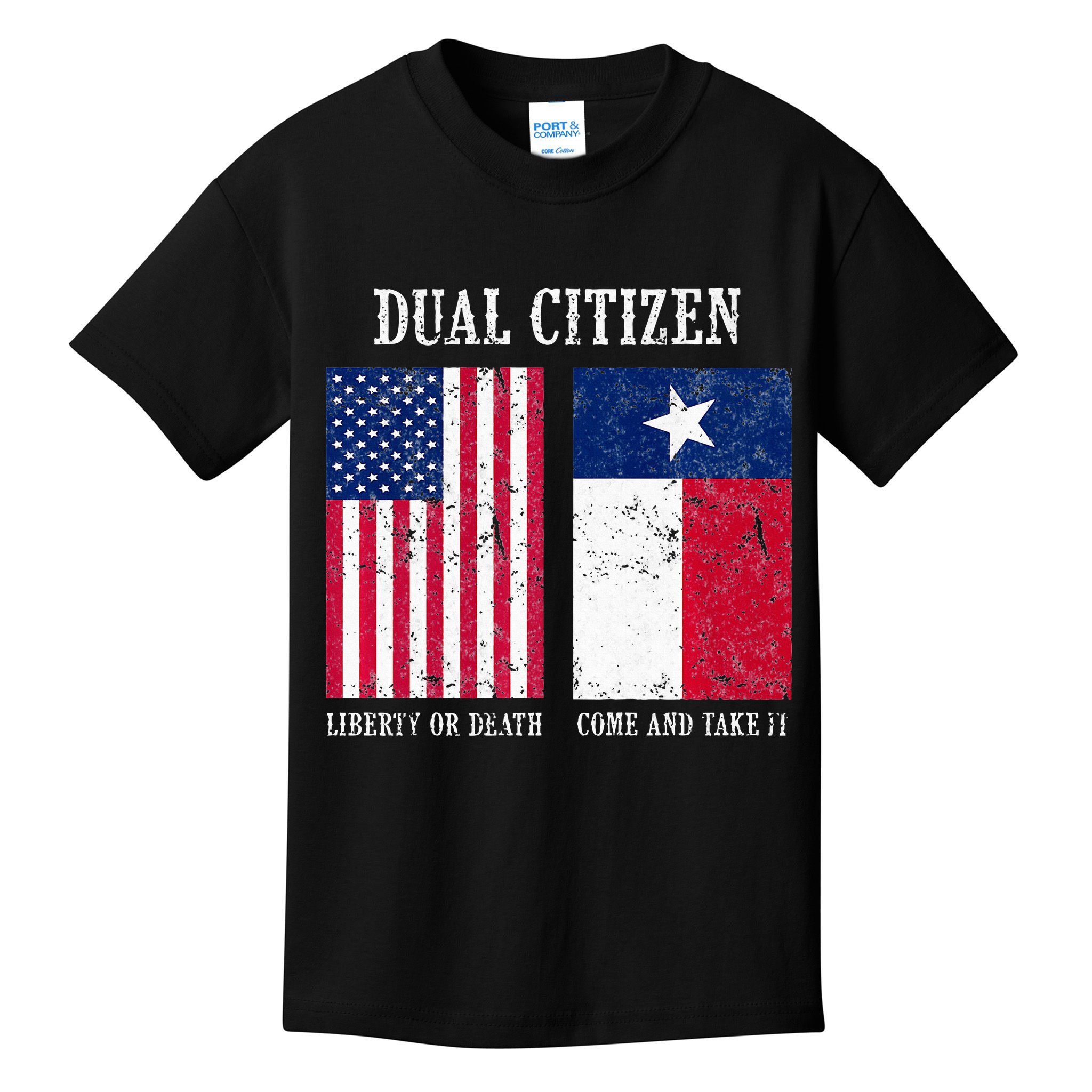 Dual Citizen Of The Usa And Texas Pride Kids T-Shirt