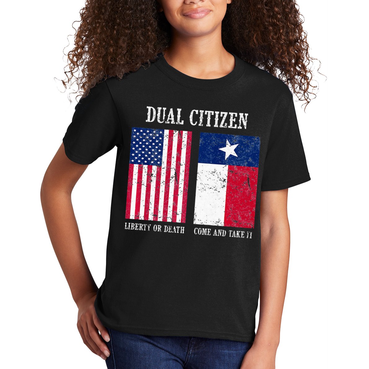 Dual Citizen Of The Usa And Texas Pride Kids T-Shirt