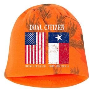 Dual Citizen Of The Usa And Texas Pride Kati - Camo Knit Beanie