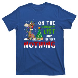 Donkey Christmas On The Naughty List And I Regret Nothing T-Shirt