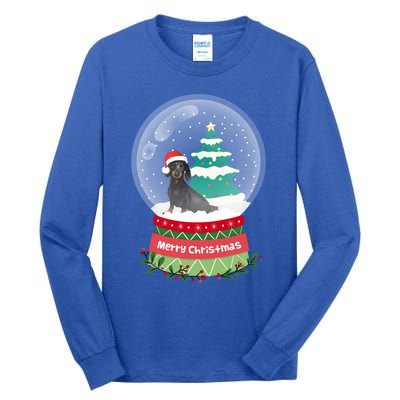 Dachshund Christmas Ornats Crystal Ball Snowy Xmas Tree Meaningful Gift Tall Long Sleeve T-Shirt