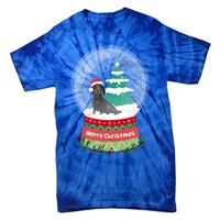 Dachshund Christmas Ornats Crystal Ball Snowy Xmas Tree Meaningful Gift Tie-Dye T-Shirt