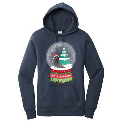 Dachshund Christmas Ornats Crystal Ball Snowy Xmas Tree Meaningful Gift Women's Pullover Hoodie