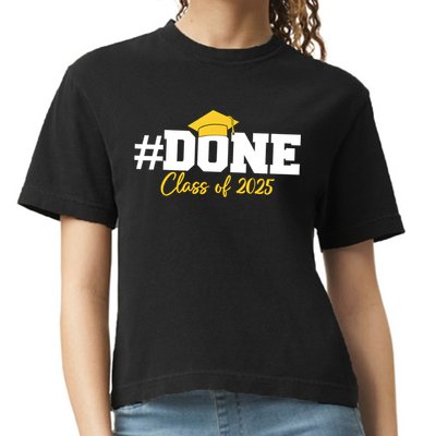 Done Class Of 2025 Comfort Colors Boxy T-Shirt