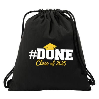 Done Class Of 2025 Drawstring Bag