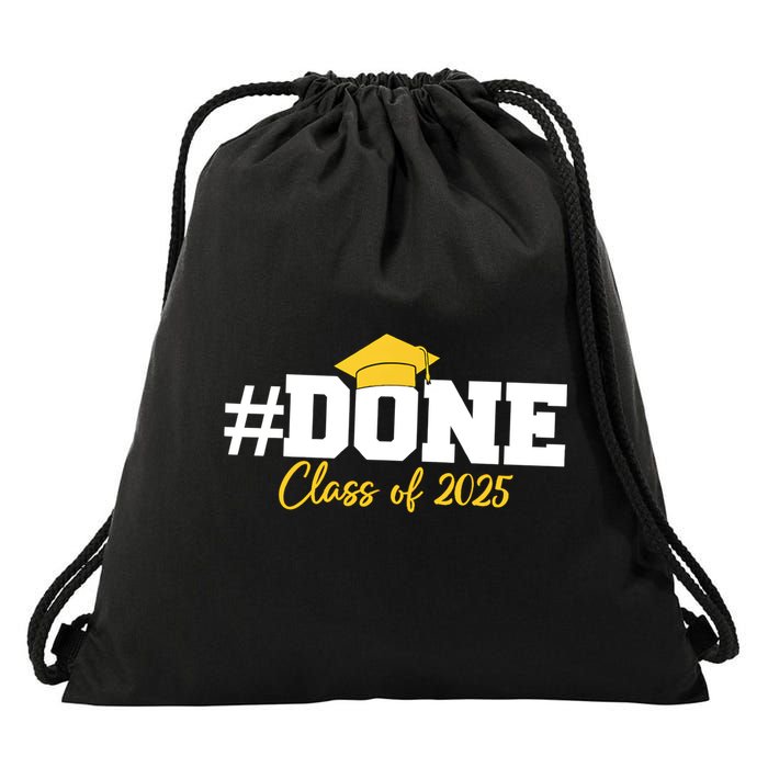 Done Class Of 2025 Drawstring Bag