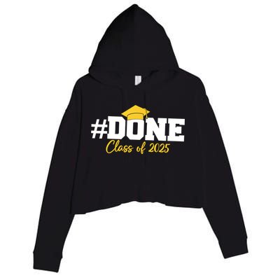 Done Class Of 2025 Crop Fleece Hoodie