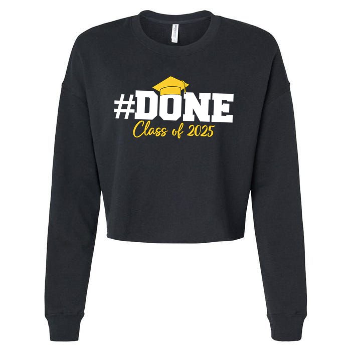 Done Class Of 2025 Cropped Pullover Crew
