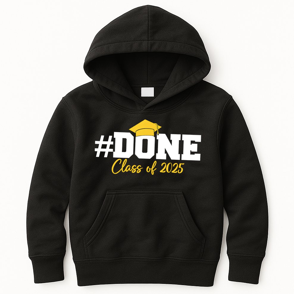 Done Class Of 2025 Kids Hoodie