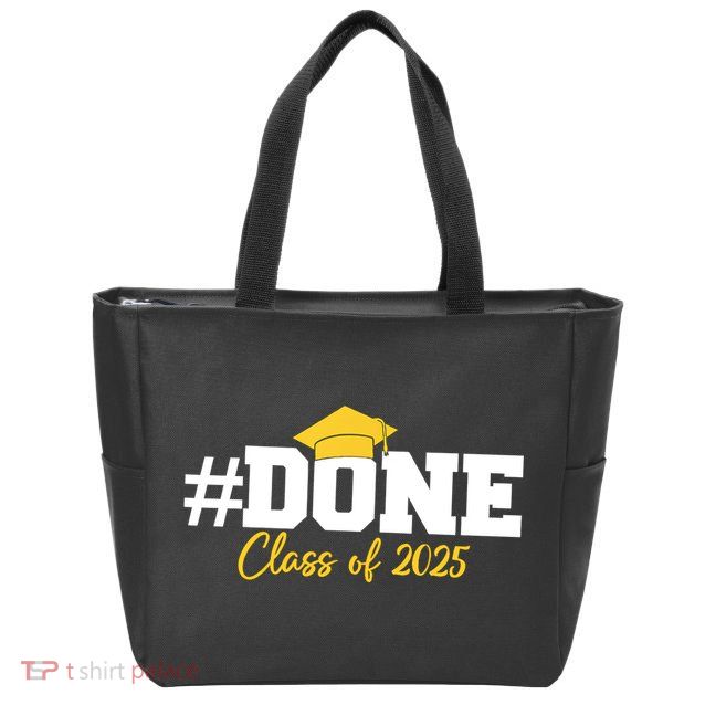 Done Class Of 2025 Zip Tote Bag