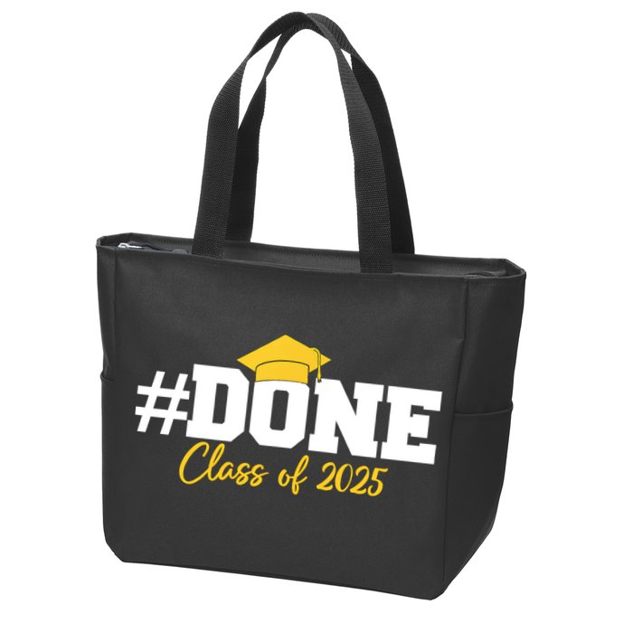 Done Class Of 2025 Zip Tote Bag