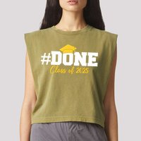 Done Class Of 2025 Garment-Dyed Women's Muscle Tee