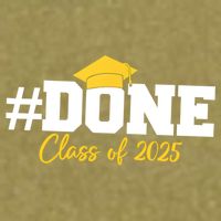 Done Class Of 2025 Garment-Dyed Women's Muscle Tee