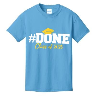 Done Class Of 2025 Kids T-Shirt