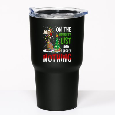 Donkey Christmas On The Naughty List And I Regret Nothing Tumbler