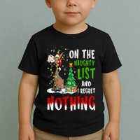 Donkey Christmas On The Naughty List And I Regret Nothing Toddler T-Shirt