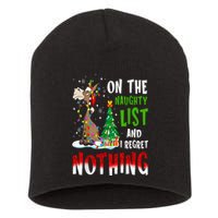 Donkey Christmas On The Naughty List And I Regret Nothing Short Acrylic Beanie