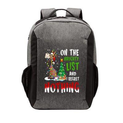 Donkey Christmas On The Naughty List And I Regret Nothing Vector Backpack