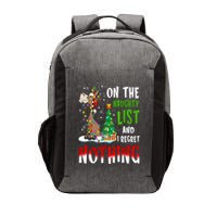 Donkey Christmas On The Naughty List And I Regret Nothing Vector Backpack