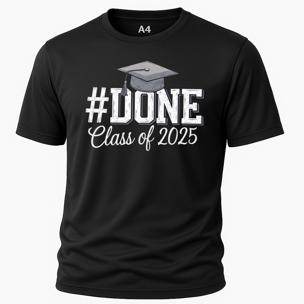 Done Class Of 2025 Graduation For Her Him Grad Seniors 2025 Cooling Performance Crew T-Shirt