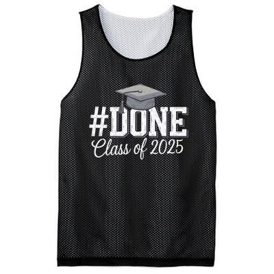 Done Class Of 2025 Graduation For Her Him Grad Seniors 2025 Mesh Reversible Basketball Jersey Tank