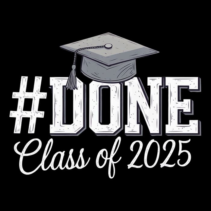 Done Class Of 2025 Graduation For Her Him Grad Seniors 2025 Women's V-Neck T-Shirt