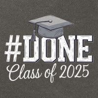 Done Class Of 2025 Graduation For Her Him Grad Seniors 2025 Cotton Canvas Backpack