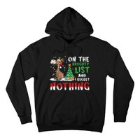 Donkey Christmas On The Naughty List And I Regret Nothing Christmas Hoodie