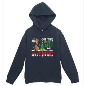 Donkey Christmas On The Naughty List And I Regret Nothing Christmas Urban Pullover Hoodie