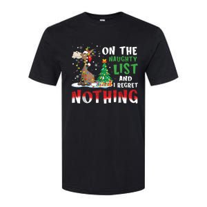 Donkey Christmas On The Naughty List And I Regret Nothing Christmas Softstyle CVC T-Shirt