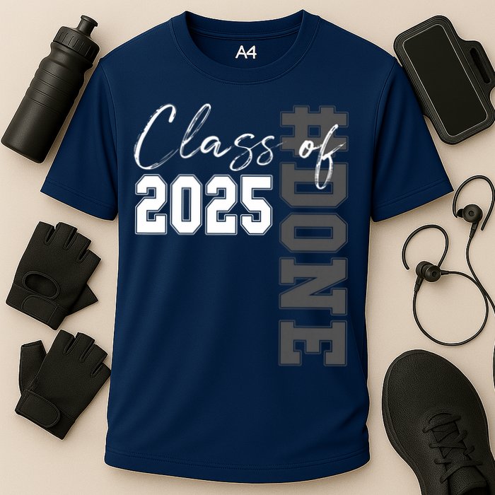 Done Class Of 2025 Graduate Funny 2025 Graduation Seniors  Cooling Performance Crew T-Shirt