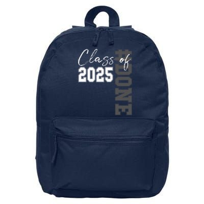 Done Class Of 2025 Graduate Funny 2025 Graduation Seniors  16 in Basic Backpack